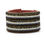 Thumbnail: Neutral Stripe Extra Wide Beaded Cuff