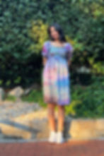 Thumbnail: Shirred Twilight Linen Dress