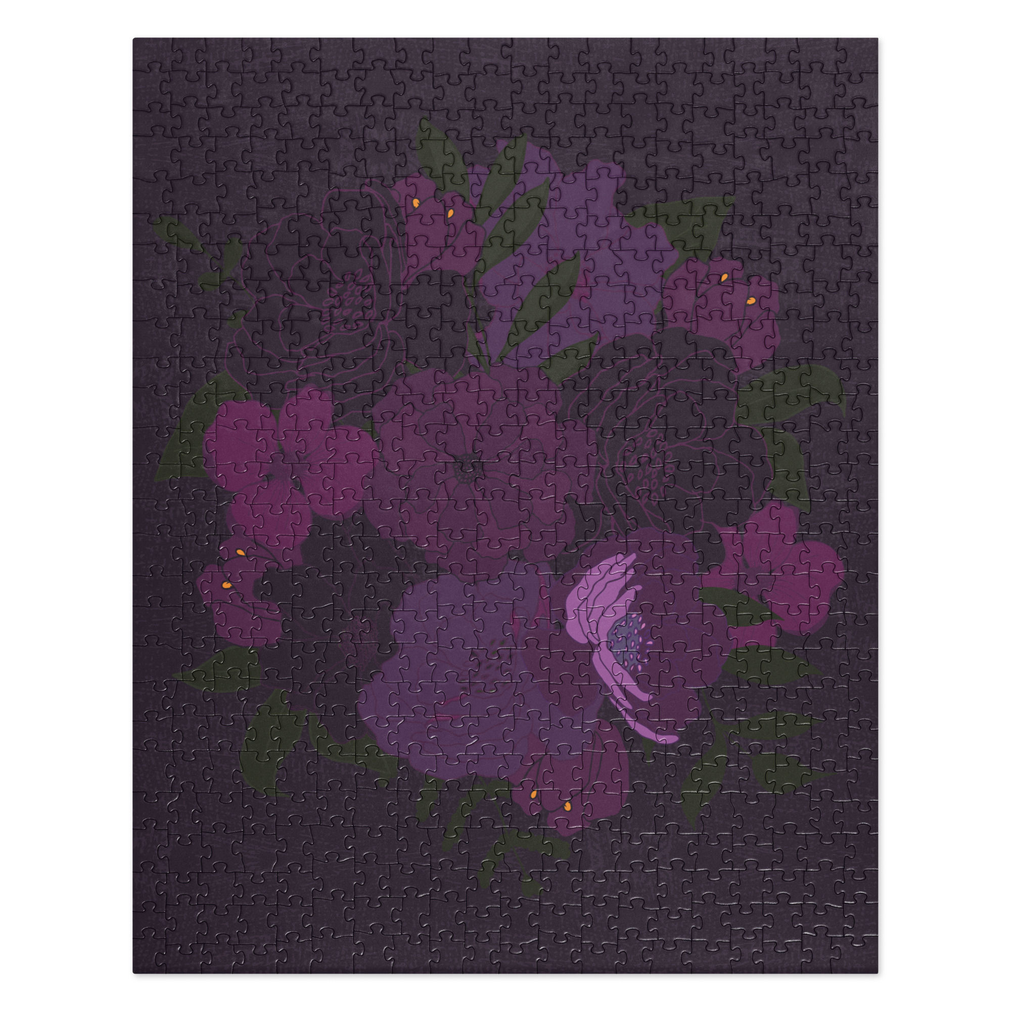 DARK BOUQUET PURPLE - Jigsaw puzzle