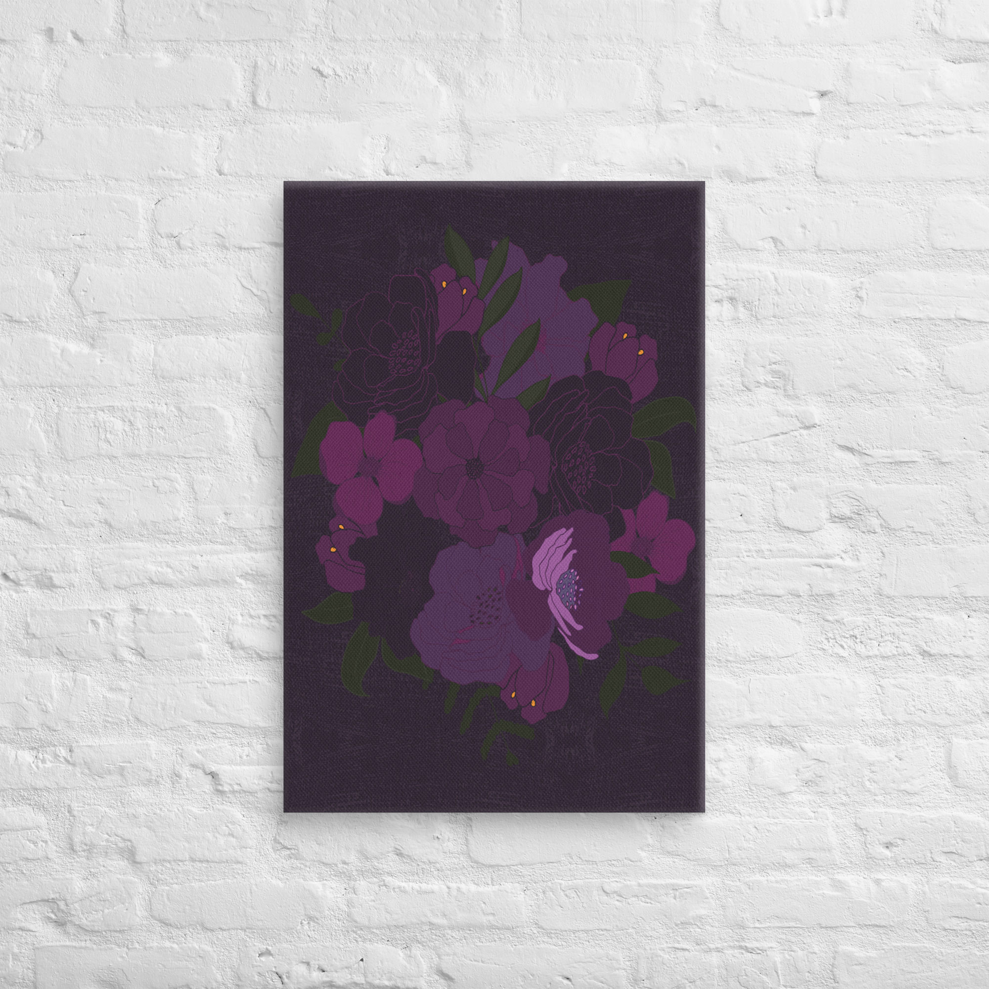 DARK BOUQUET PURPLE - Canvas