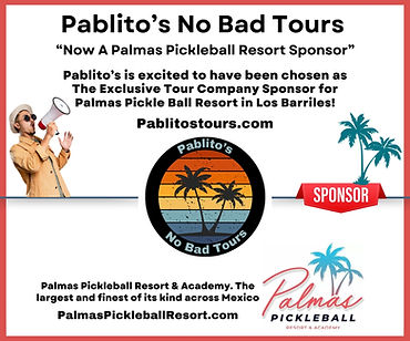 Announcement - Pablito's is now a Palmas Pickelball Resort Sponsor