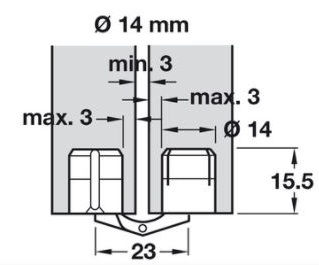Miniature : Charnière cylindrique
