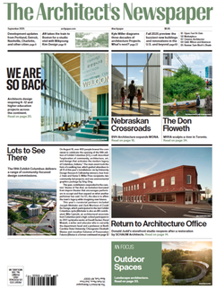 Cover image of an issue of the The Architect's Newspaper