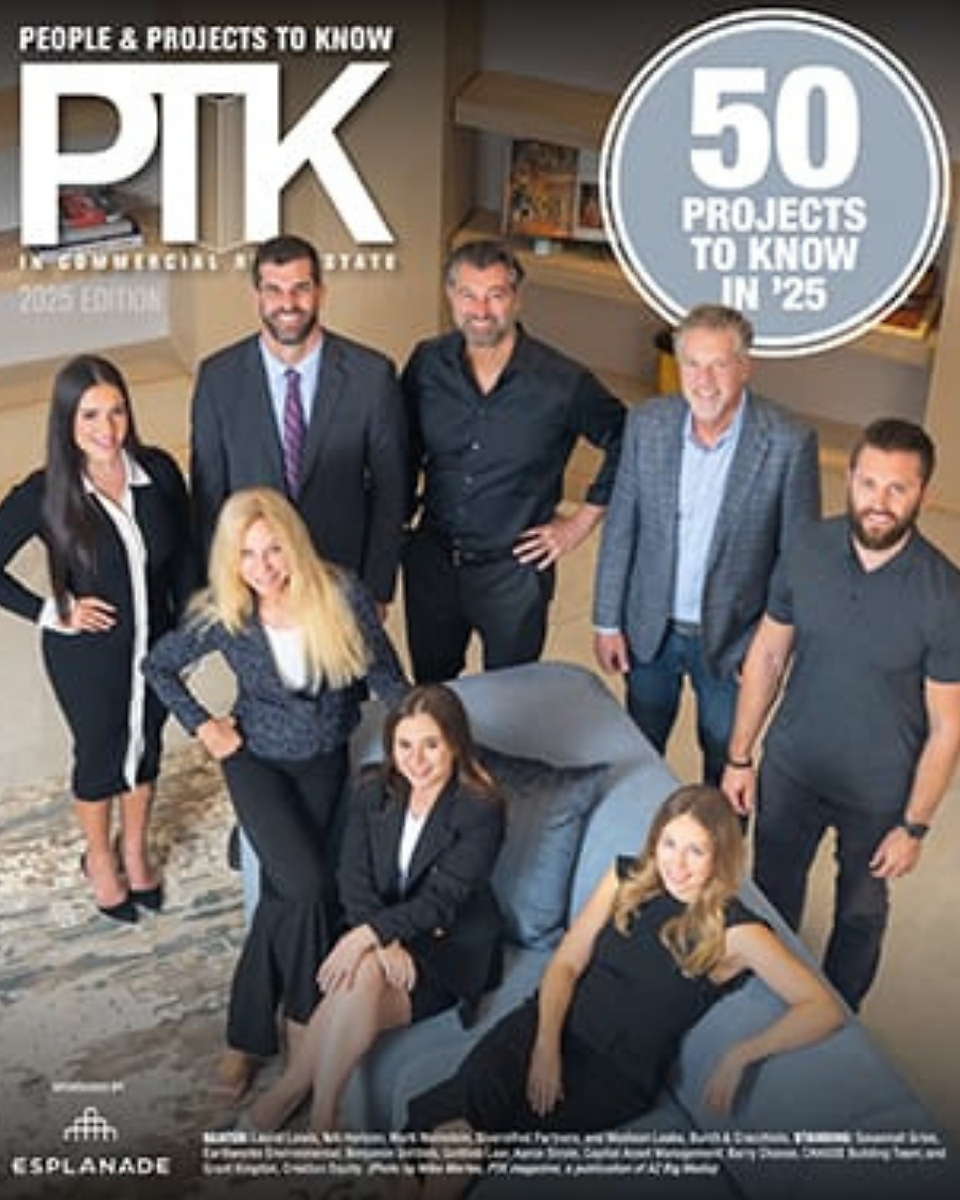 Screenshot of magazine cover for people to know in commercial real estate