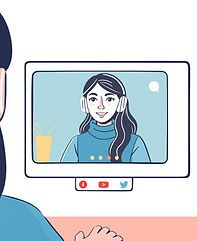 screen with a female on a videocall .jpg