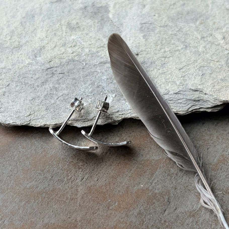 everyday silver stud earrings