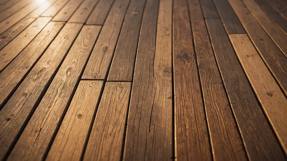 A side-by-side comparison of different deck materials in sunlight