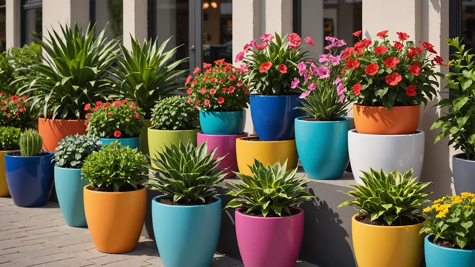 Colorful Planters