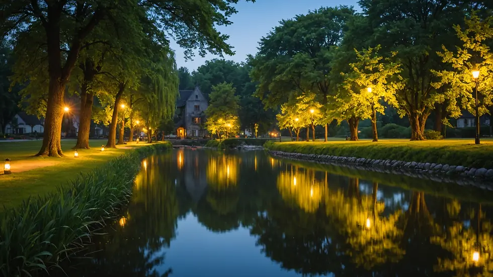 Serene Evening Lighting