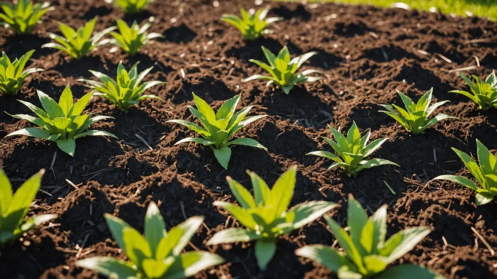 Moisture Retention in Mulched Garden