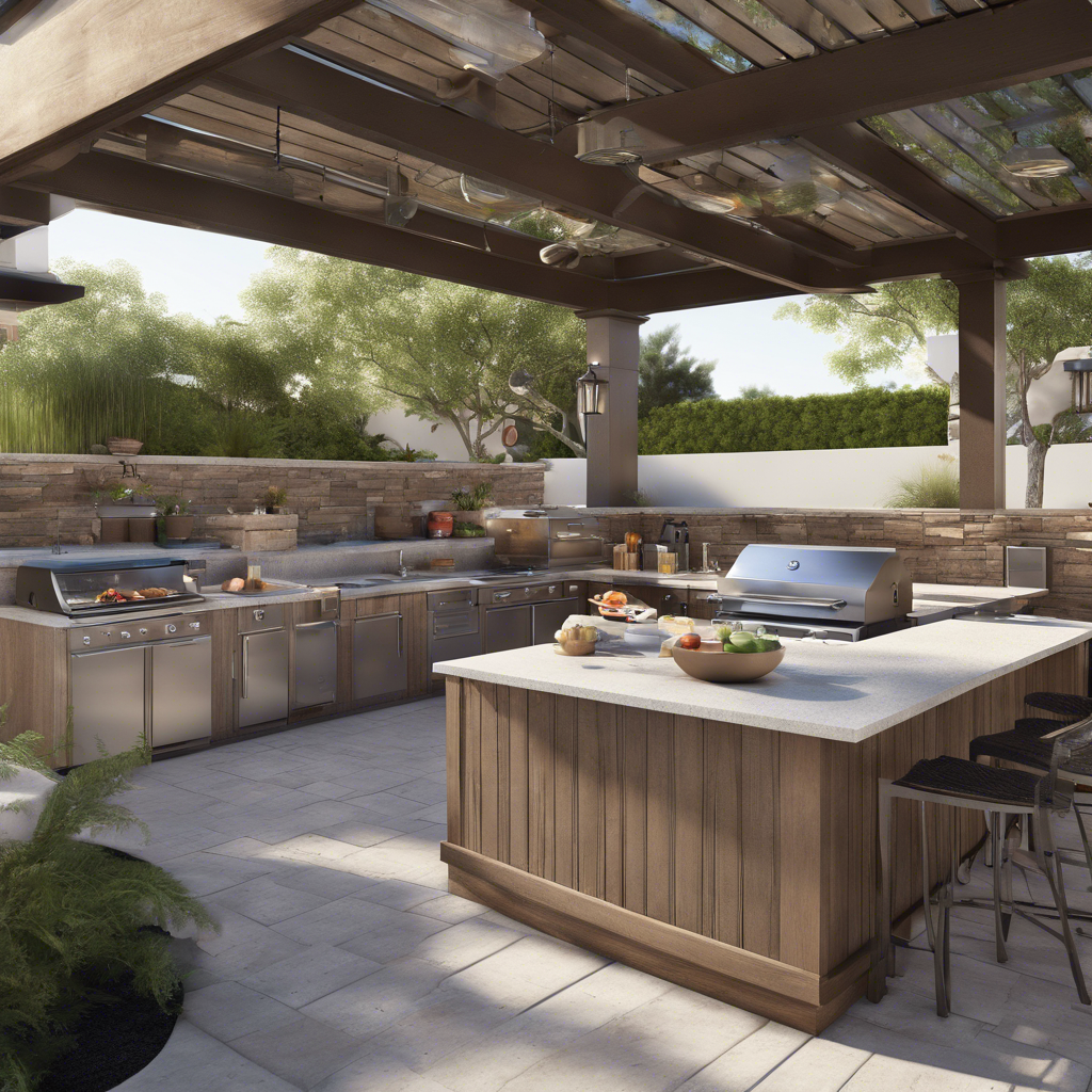 A serene outdoor dining area