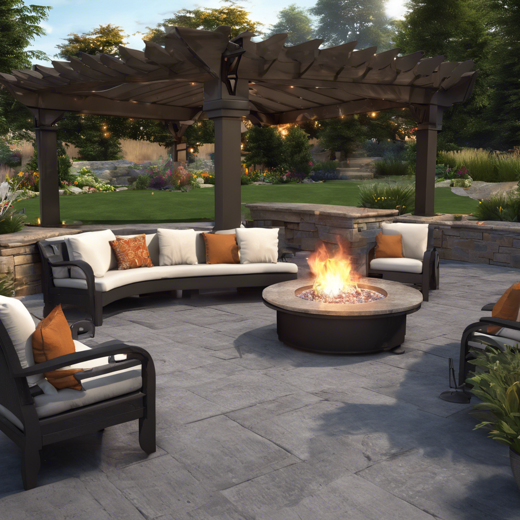 Fire Pit in Dining Area