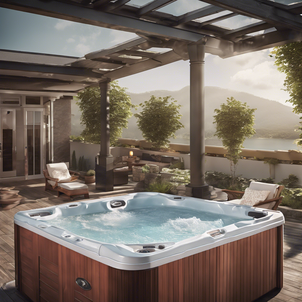 Clear water in a hot tub