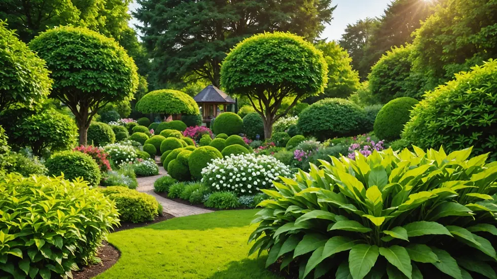 Lush with Privacy Shrubs