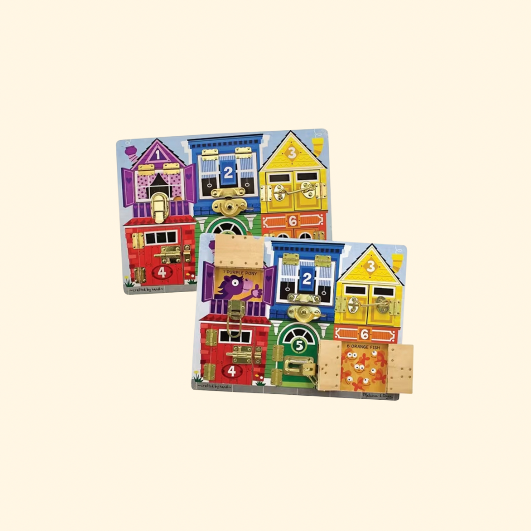 Brinquedo Portas e Travas Madeira Melissa and Doug