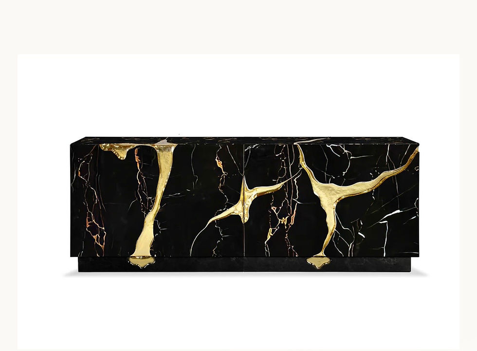 Thumbnail: Lapiaz Portoro Marble Sideboard