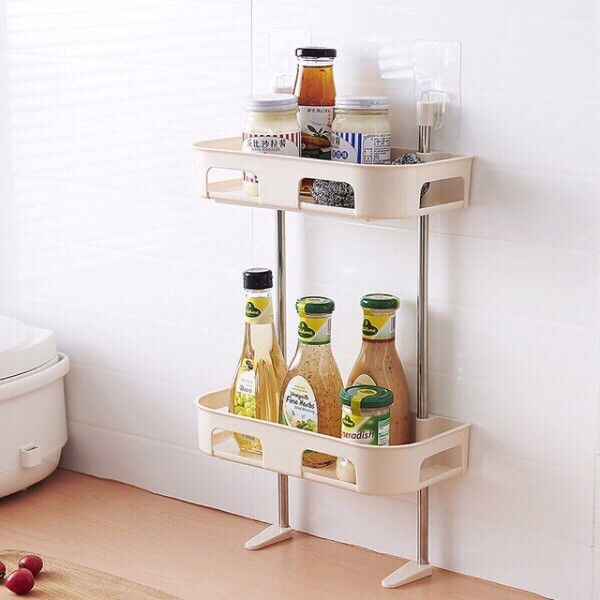 Thumbnail: PTR-Kệ nhà tắm chân vịt 2tầng đa năng áp tường