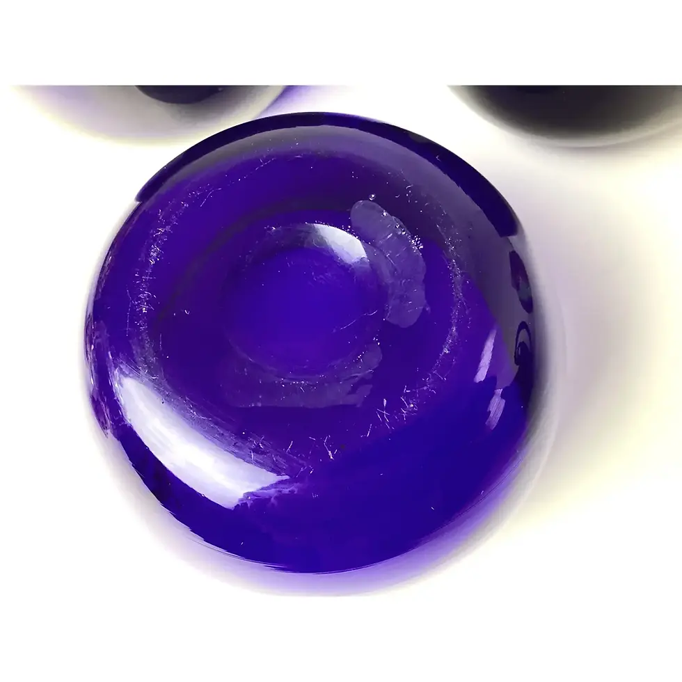 Thumbnail: Early 19th Century Cobalt Blue Wine Glass Rinser or Finger Bowls- Set of 6