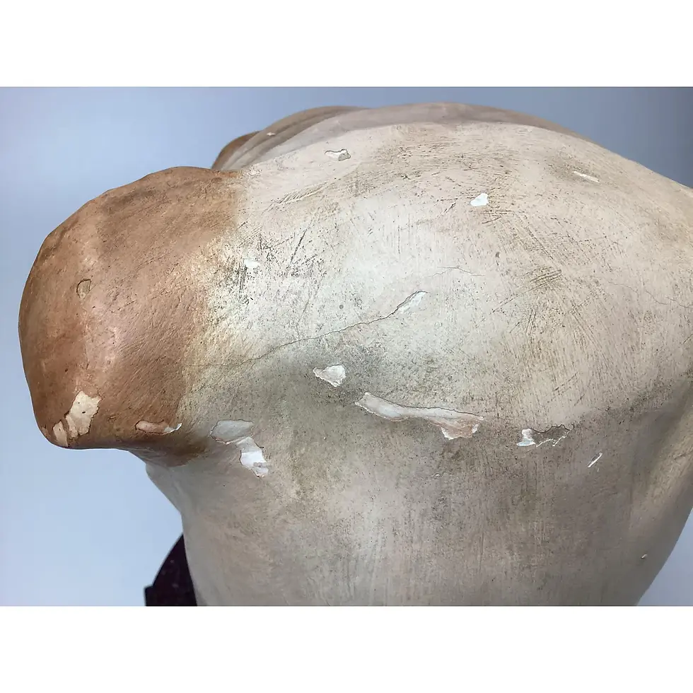 Thumbnail: Late 19th Century Papier-Mâché English Bulldog Collar Box