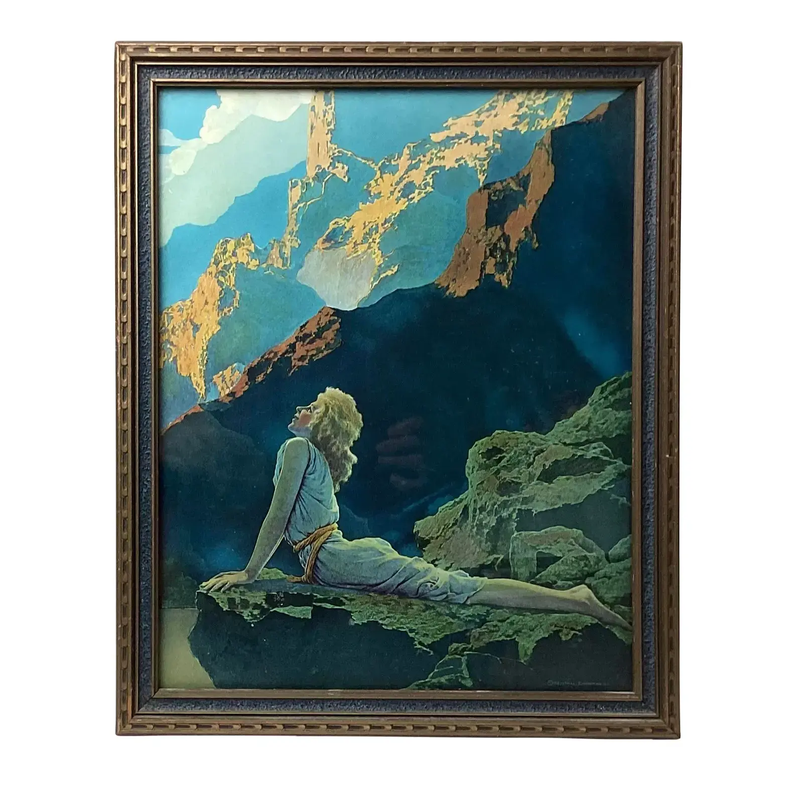 Maxfield Parrish Print Wild Geese 1924 Framed