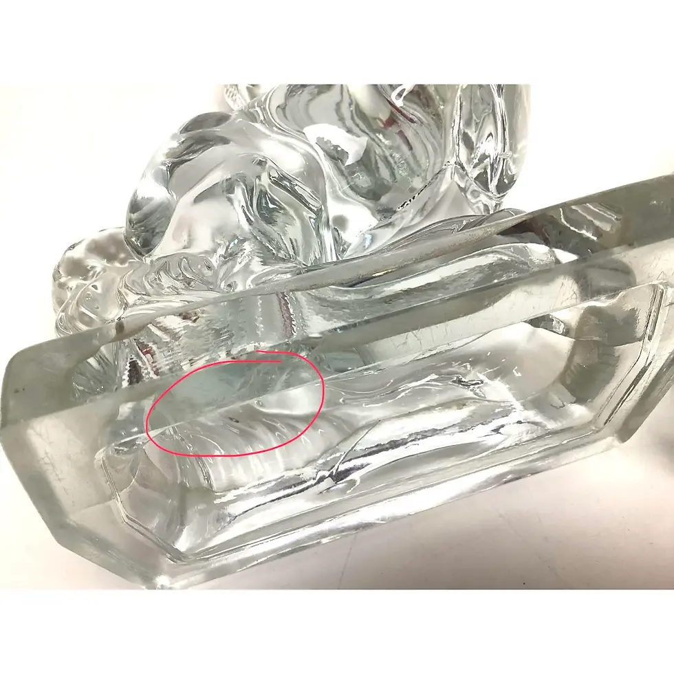 Thumbnail: 1950s Mid-Century Modern Glass Rearing Horse Bookends Pair by l.e. Smith