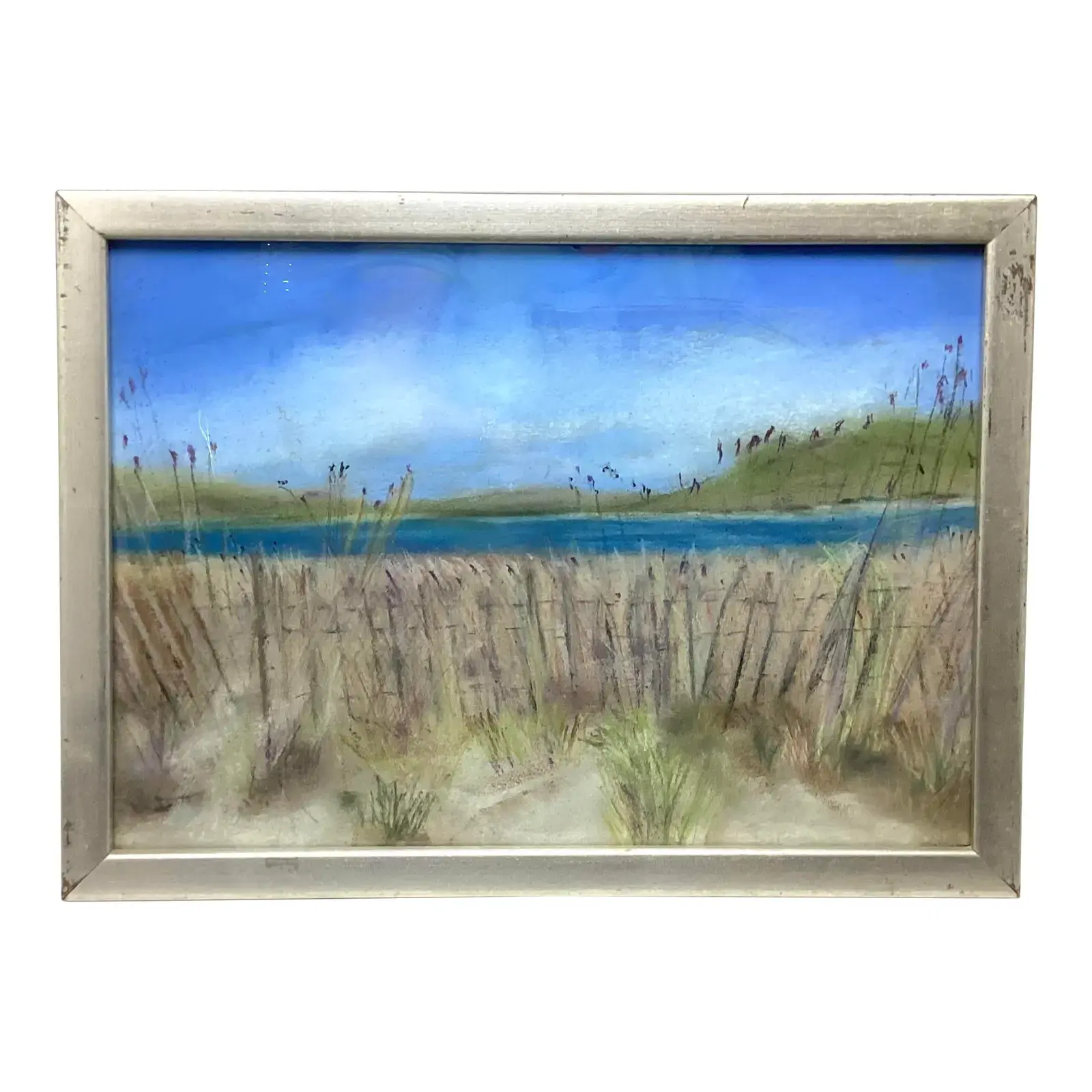 Beautiful Seascape Pastel Framed