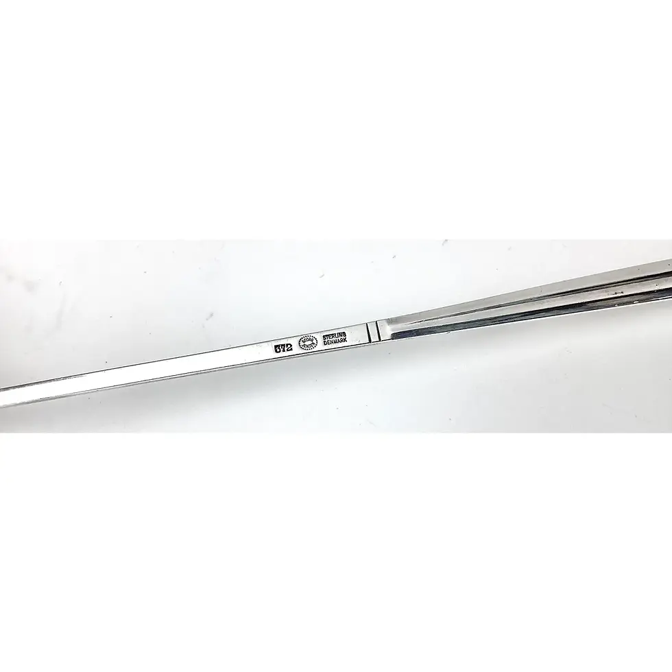 Thumbnail: Mid 20th Century Georg Jensen Acorn Pattern 372 Candle Snuffer