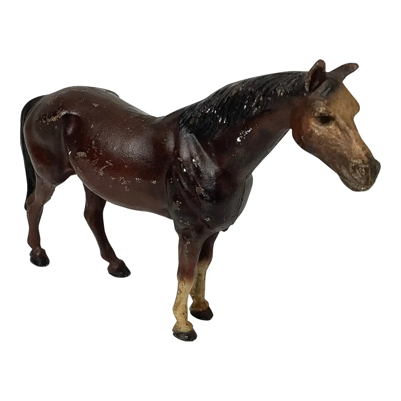 Vintage 1930s Hubley Manufacturing Co. Cast Iron Thoroughbred Horse Doorstop