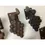 Thumbnail: Antique Cast Iron Grape Shutter Dogs Set of 6