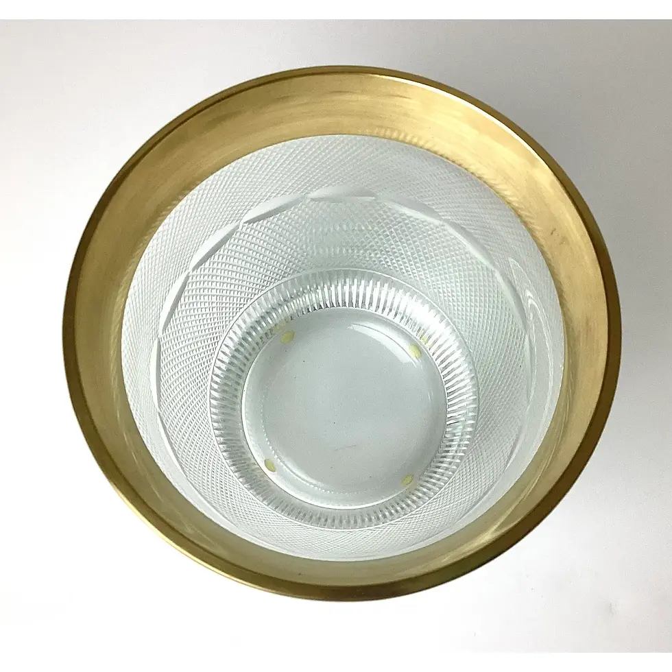 Thumbnail: 1960s Moser Splendid Gold Etch Champagne or Ice Bucket