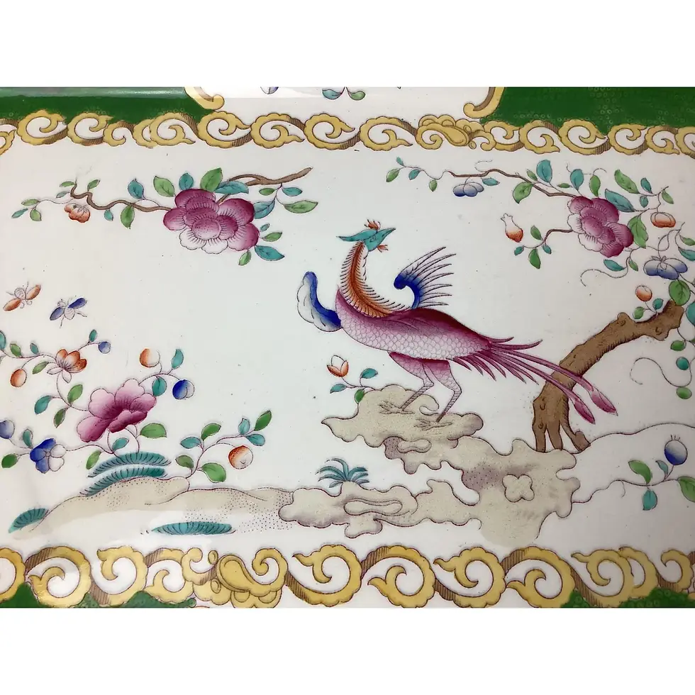 Thumbnail: Late 19th Century Early Minton Cockatrice Green Large Serving Platter