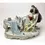Thumbnail: Large Late 19th Century Dresden Aelteste Volkstedter Porcelain Tableau Man and W