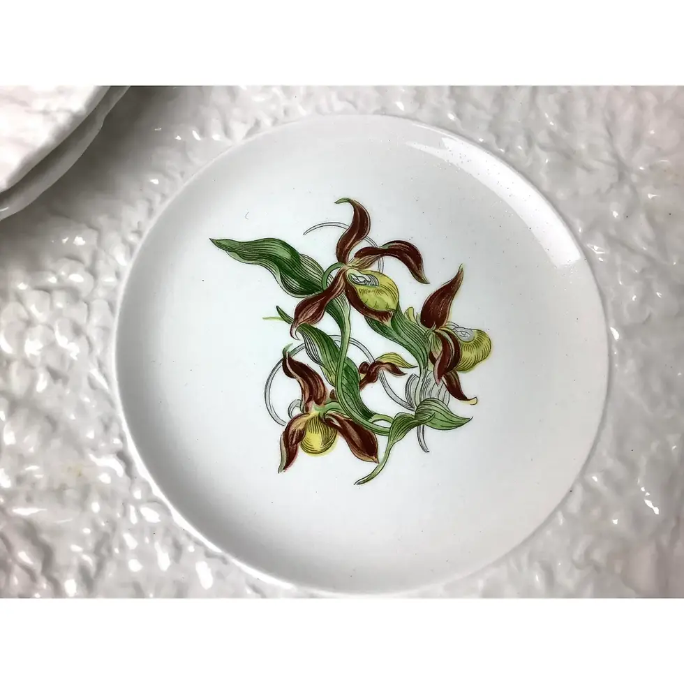 Thumbnail: Early 20th Century Royal Cauldon Woodstock Floral Plates- Set of 16