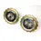 Thumbnail: Late 19th Century Victorian Brass and Etched Mirror Tie Backs - a Pair