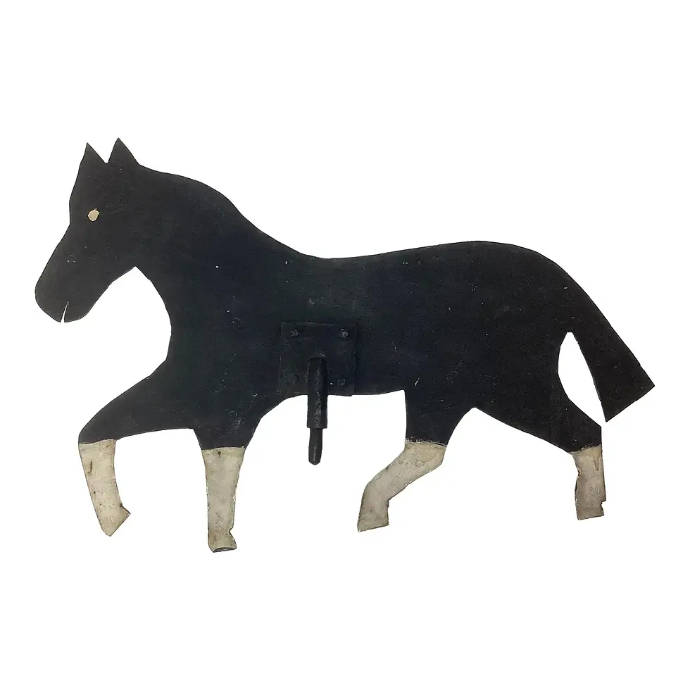 Thumbnail: Late 19th Century Sheet Iron Running Horse Weathervane