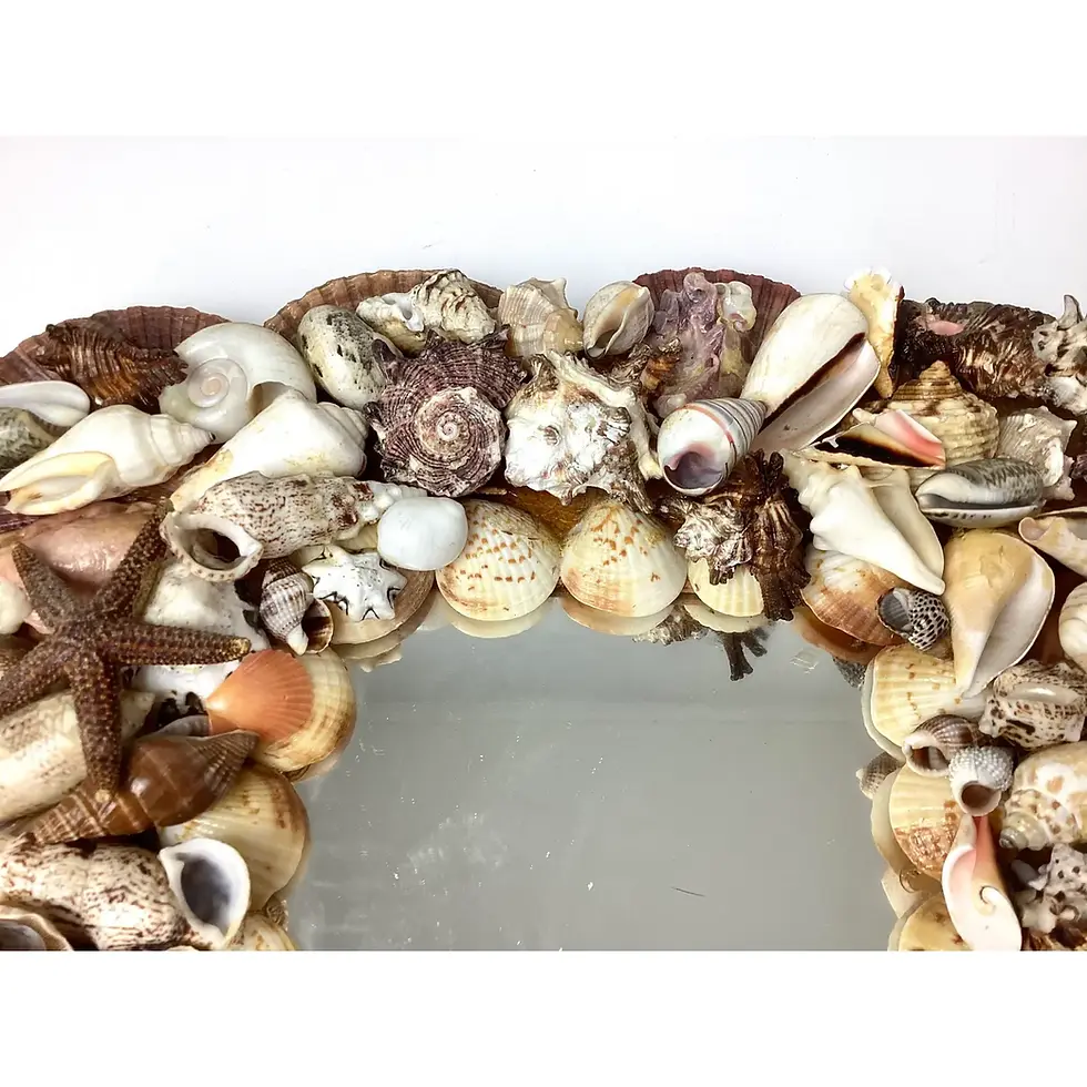 Thumbnail: Vintage Artist Made Shell Wall Mirror