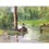 Thumbnail: 1950s Painting Fisherman on Side of River Oil on Canvas Signed, D. Giovanni., Fr