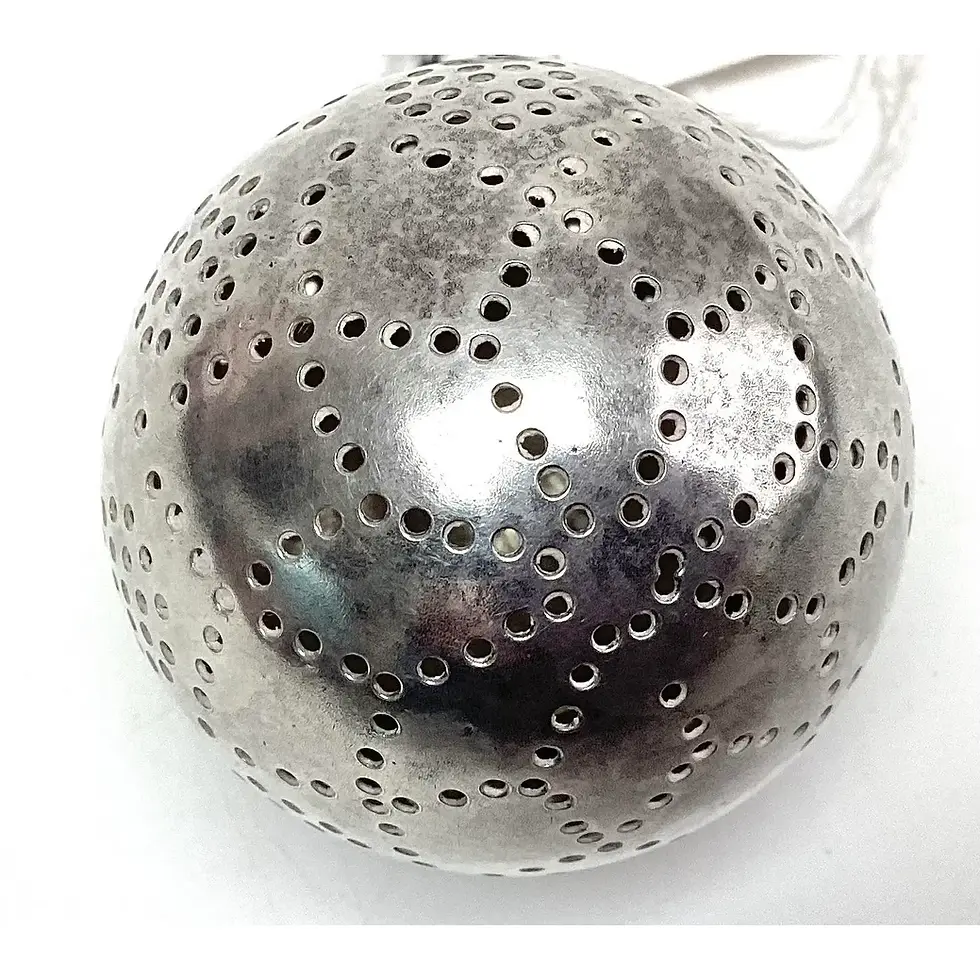 Thumbnail: Antique American Edwardian Sterling Silver Tea Ball Infuser Monogrammed