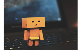 Cardboard printed figurine