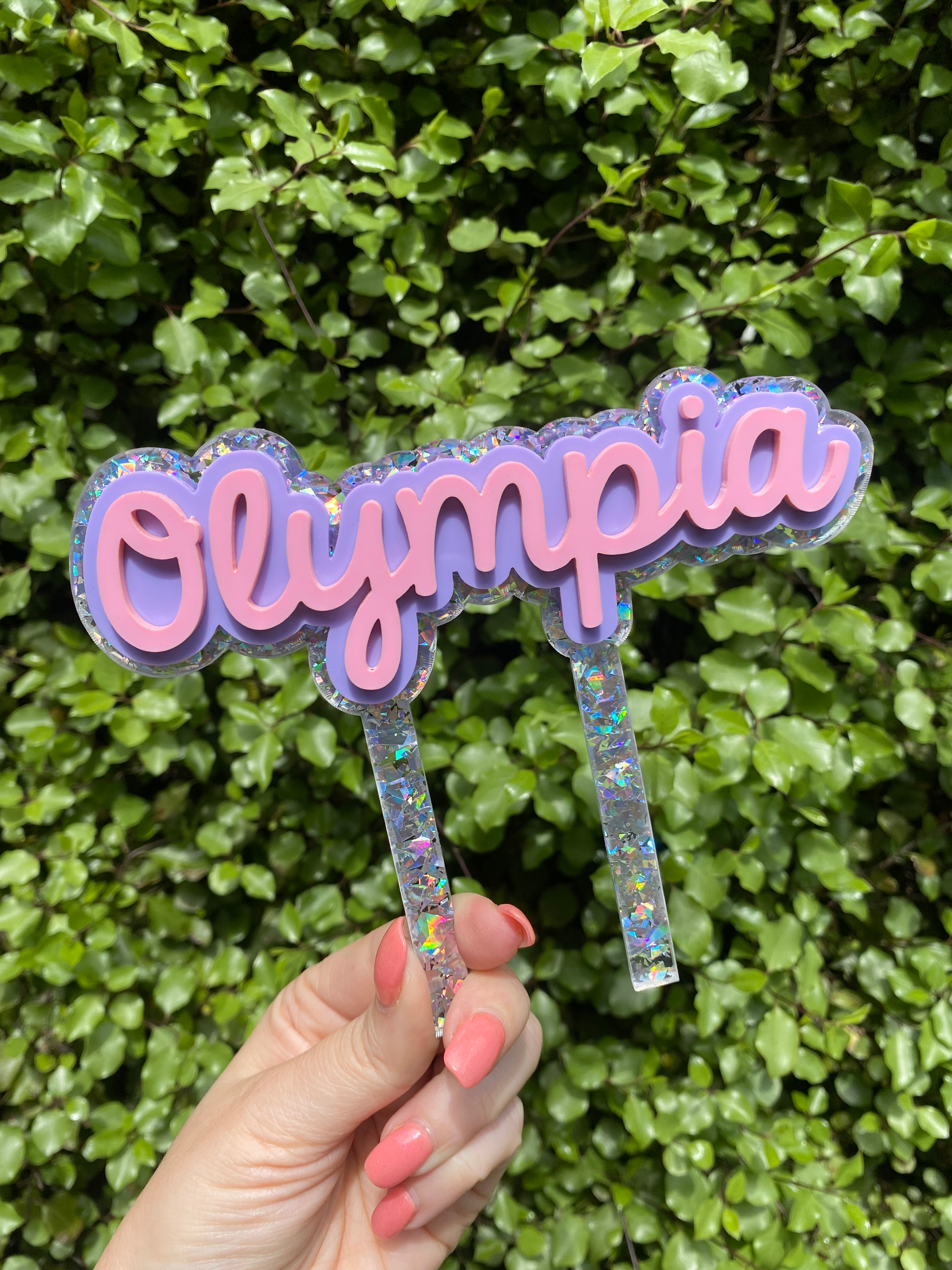 OMG! THE SPARKLES! Cake Topper