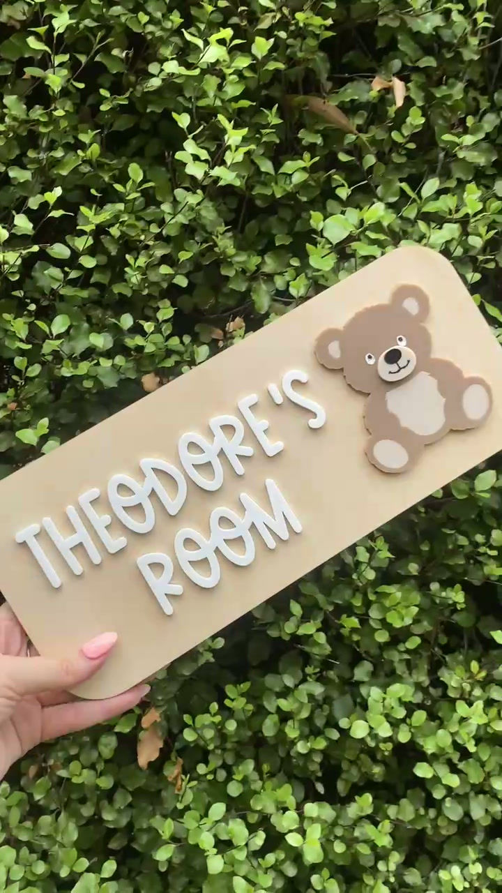 Thumbnail: Teddy Bear Room Sign