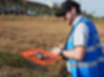 Picture of Benjamin Horwood owner of media4you conducting a drone flight