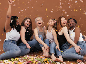 Diverse women celebrating