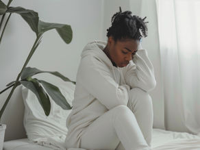 Woman Grieving After Miscarriage