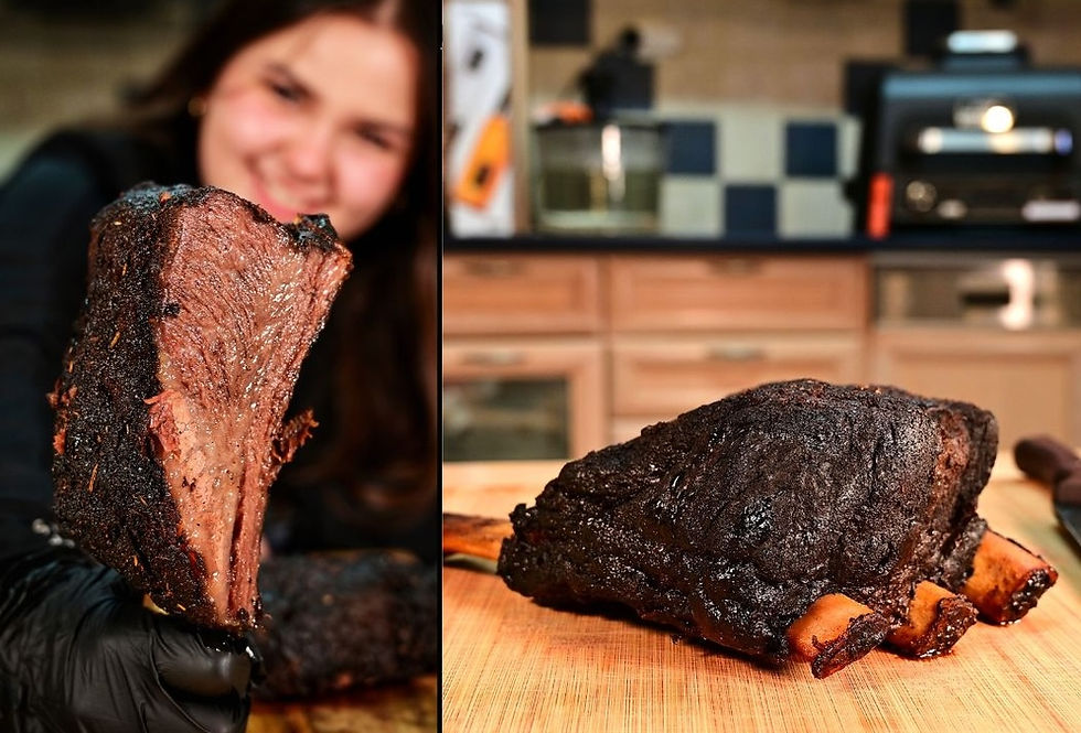 אסאדו/שורט ריבס במעשנה בשיטת Low and Slow