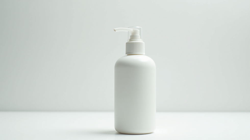 Close-up of TokBrill cleaning product bottle on white background
