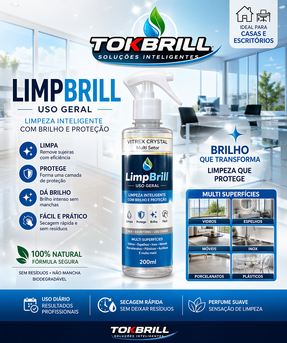 Miniatura: LimpBrill 4 em 1 Limpa, Hidrata, Revitaliza e Protege Home 500ml