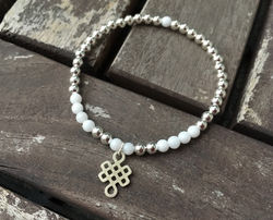 White Jade with 'Eternal Knot'
