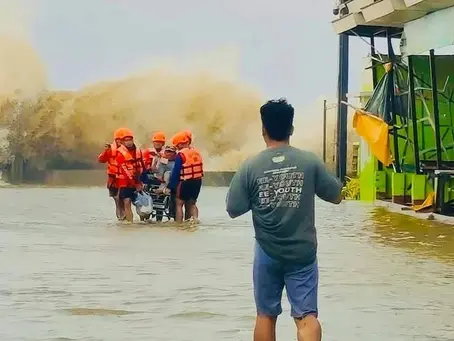 The Philippines evacuated hundreds of thousands of people as it faced yet another tropical storm, days after it was battered by deadly Super Typhoon Ragasa (Handout). Handout/Philippine Coast Guard (PCG)/AFP