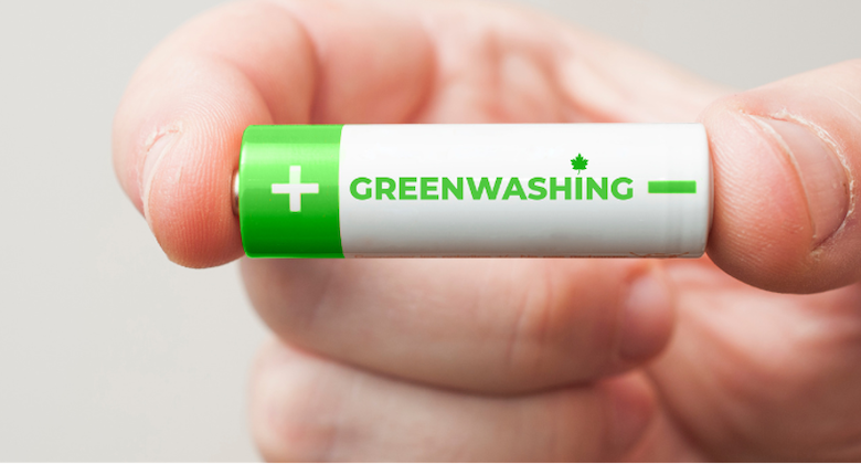 Battery written greenwashing